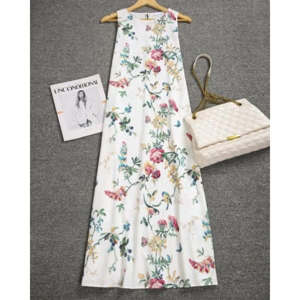 Bird Song Printed Midi Dress