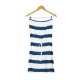 Nautical Nights Strapless Striped Mini Dress